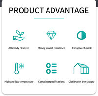 XL-MF CE 4 VOIES ABS PC IP40 Panneau en plastique d'intérieur Boîte de distribution d'énergie Boîte de jonction électrique avec terre/barre omnibus naturelle