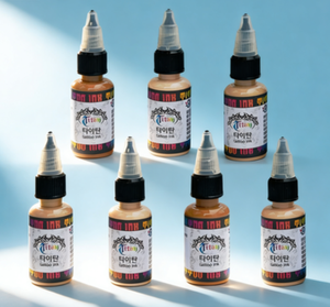 Ensemble d'encre pour tatouage de teint de peau K Beauty OEM ODM 0,5 oz Titan 7 couleurs pour la couverture professionnelle des cicatrices, du vitiligo, la peinture corporelle - Product Image 2