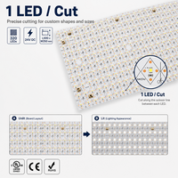 Panel de Luz LED UL ETL Fácil de Instalar, 320 LED, Corte por LED, 24v, Lámina de Luz LED Flexible y Cortable para Cajas de Luz y Encimeras