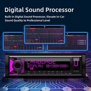 Reproductor <span class=keywords><strong>MP3</strong></span> para Auto DSP 1DIN, Radio para Auto con Bluetooth 6.0, Control por Voz Manos Libres, Crossover de 3 Vías, Control por Aplicación, RDS, FM, AM, USB, AUX - Product Image 3