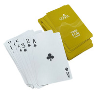 Cartes Joker personnalisées, gainées de plastique, logos multiples, jeu de cartes traditionnel, cartes à jouer de marque avec logo principal au dos