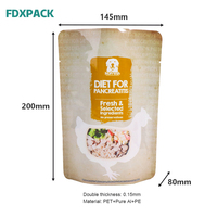 Sacs refermables personnalisés pour aliments pour animaux de compagnie avec fermeture éclair, fournisseur de sacs à fond plat refermables avec fermeture éclair pour aliments pour animaux de compagnie