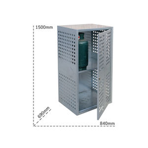 Carvel ตู้ทรงกระบอก LPG กลางแจ้งขนาด840X690X1500มม. พร้อมชั้นวางแบบถอดได้หนึ่งชั้น - Product Image 2