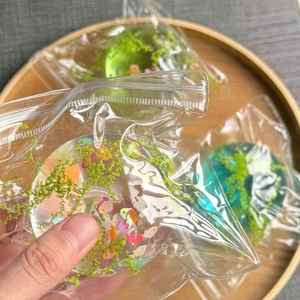 New 6cm Clear Ocean Fish Maltose Ball Series TPR Squeeze Toy Stress Relief Decompression Gift for Kids Adults Cool Ambiance - Product Image 1