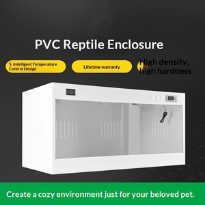 Boîte d'élevage et d'incubation en PVC blanc <span class=keywords><strong>pour</strong></span> <span class=keywords><strong>animaux</strong></span> de compagnie (lion crinié, lézard, hérisson, tortue) avec contrôle intelligent de la température – Modèle moderne - Product Image 5
