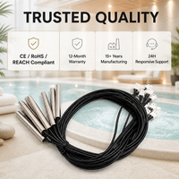 Sonde de température GAIMC NTC pour baignoire et spa, étanche, en acier inoxydable, 10K 3435 JST 2 broches pour contrôleur de spa