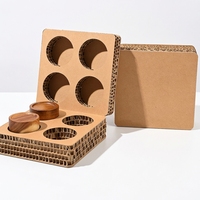 Individuell Bedruckte Umweltfreundliche Quadratische Wellpappkartons mit Prägung und Schaumstoffeinlage für Versand, Parfüm, Kosmetik und Kerzenverpackungen