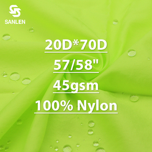 Ultra ligero fino impermeable 20D sarga tejida actividades al aire libre <span class=keywords><strong>100</strong></span>% tela de nailon para chaqueta de protección UV - Product Image 2