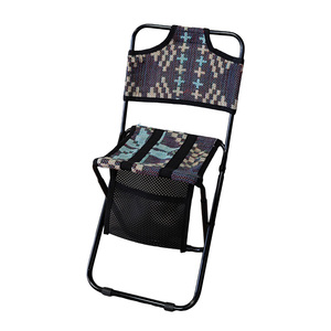 Chaise de camping et de pêche moderne, portable, légère, durable, confortable, pliable, en métal, avec dossier - Product Image 2
