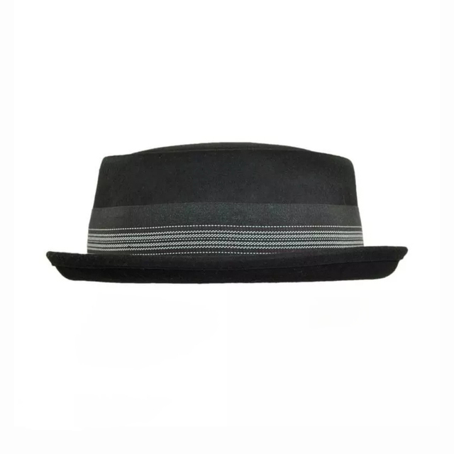 100% Wool Mens Pork Pie Hat