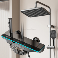 Meilleure vente en stock : Ensemble de douche thermostatique à touches piano, 4 modes, 4 sorties, jet doux, chromé – Le favori d'Europe et d'Amérique