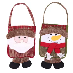 Hot selling handicrafts exquisite Christmas ornaments candy gifts portable Christmas bag