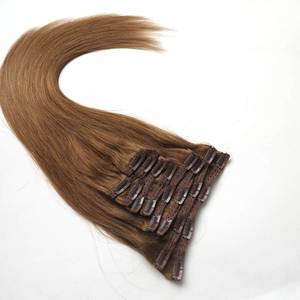 Extensions de cheveux à clipser Xuchang <span class=keywords><strong>Harmony</strong></span> 120g 22 pouces, double épaisseur, 100% cheveux humains lisses et soyeux, ondulés, teints, à extrémités épaisses - Product Image 4