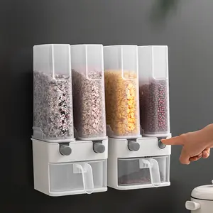 Cereal Dispenser, Oatmeal Machine Oat Maker Clear Shell Dispenser Food  Dispenser Easy Kids Oatmeal Maker for Kitchen Living Room Home