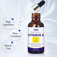 Sérum liquide à la vitamine E biologique OEM/ODM 30 ml, hydratant anti-âge pour le visage, éclaircissant pour les soins du visage