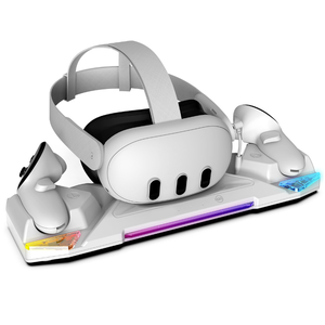 VR kính và bộ điều khiển sạc cơ sở cho <span class=keywords><strong>Oculus</strong></span> quest2/quest3/quest3s với đầy màu sắc liên hệ với sạc Dock - Product Image 2