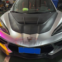Pour Chevrolet Corvette C8 Stingray Z51 Capot avant en fibre de verre non peint