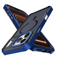 Coque antichoc mate pour téléphones portables en TPU+PC avec boutons plaqués et aimant puissant pour iPhone 17 Pro Max