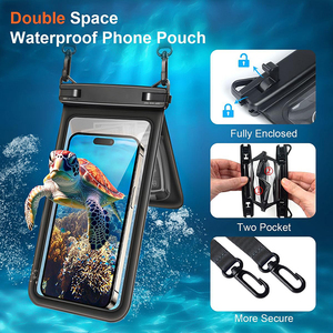 Custodia Impermeabile per Cellulare IPX8, Doppia Borsa 2 <span class=keywords><strong>in</strong></span> 1 con Doppio Spazio, Astuccio Impermeabile per Telefono - Product Image 3