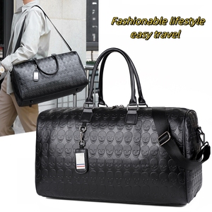 <span class=keywords><strong>Sac</strong></span> de <span class=keywords><strong>Voyage</strong></span> Duffle Pliable Étanche en <span class=keywords><strong>Cuir</strong></span> PU Tendance et Élégant avec Fermeture Éclair, Unisexe, Idéal pour les Activités de Plein Air et les Trajets Quotidien - Product Image 2