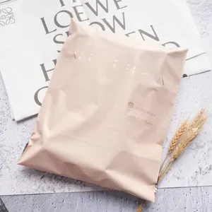 Biodégradable compostable personnalisé or rose en plastique poly mailer en plastique courrier expédition emballage polymailer sac