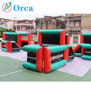 קיר בונקר מתנפחים קיר עבור מסחרי חץ וקשת חיצונית מסחרי משחק יריות קיר מתנפחים בונקר - Product Image 2