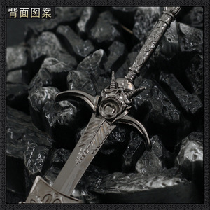 Merchandise del Gioco Anime Devil May Cry 5: Spada della <span class=keywords><strong>Ribellione</strong></span> di Dante, Mini Portachiavi da 22cm, Modello di Arma in Lega, Oggetto Decorativo per Cosplay - Product Image 3