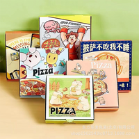 Vente en gros Boîte à pizza ondulée solide de qualité alimentaire à emporter 6 6/7 8/9 10 12 14 pouces Boîte à pizza avec impression de gaufrage