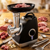 Hachoir à viande électrique domestique AZ-MGC02 220-240V 50/60Hz 600W avec moteur en cuivre-aluminium à puissance verrouillable, pour la préparation de saucisses