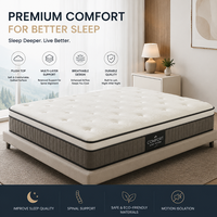 Matelas matelassé minimaliste de luxe, dessus capitonné blanc premium, cadre de lit réglable écologique, garantie 3 ans, sommeil confortable