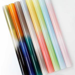 Papel de regalo floral Impermeable Impresión de gradiente de una cara Precio directo de fábrica para floristería y ramo de flores Embalaje - Product Image 2