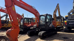 Excavadora de orugas Hitachi130 usada original de Japón a bajo precio 13TON 99% Nueva excavadora Hitachi ZX120 120 12 toneladas - Product Image 2