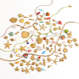 Colgantes de Moda, Dijes de Acero Inoxidable, Brisa Oceánica, Accesorios de Joyería DIY para Mujer, Regalo con Patrón de Estrella TP032 - Product Image 3