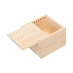 Caja de Madera Cuadrada DIY de Pino con Cerradura para Regalos, Caja de Recuerdos para Bodas y Fiestas, Grosor Personalizable, Origen Condado de Cao - Product Image 5