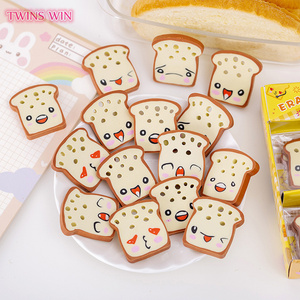 Nouvelle papeterie créative Toast pain forme gomme pâtisserie Dessert petit <span class=keywords><strong>crayon</strong></span> carré gomme 766 - Product Image 2