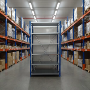 Sistema de Estanterías Metálicas Ajustables sin Pernos ni Botellas para Almacenamiento en Almacenes y Fábricas - Product Image 1