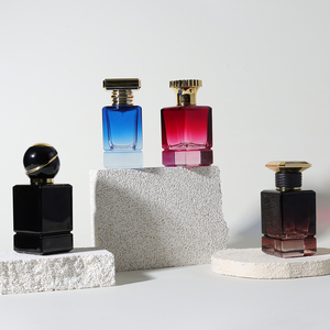 Flacone Spray per Profumo Personalizzato con Fondo Spesso e Gradiente Marrone-Blu, 30ml 50ml 100ml, Bottiglie di Vetro Vuote di Lusso per Fragranze - Product Image 2