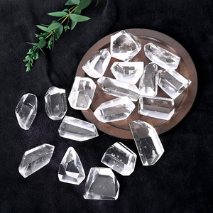 Vente en gros de pierres brutes de cristal naturel pour la lithothérapie, blocs de quartz clair de forme libre pour la fabrication de bijoux en pierres précieuses - Product Image 6