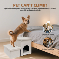 Rampe d'accès robuste de luxe pour chiens et chats, avec coussin en mousse et housse amovible lavable, design personnalisé – Meilleure vente