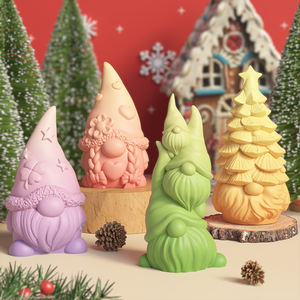 แม่พิมพ์เทียนรูปต้นคริสต์มาส DM1088 ซานต้า กอนอมส์ แม่พิมพ์เรซิ่นอีพ็อกซี่ 3 มิติ รูปคนแคระ สำหรับงาน DIY งานฝีมือ ของตกแต่งปูนปลาสเตอร์ สำหรับตกแต่งบ้านและงานปาร์ตี้ - Product Image 4