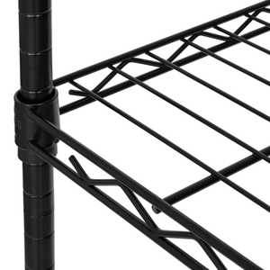 Estantería de almacenamiento de alambre de garaje, accesorio de Metal de 5 niveles, altura ajustable, con pies de nivelación ajustables, color negro - Product Image 2