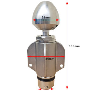 <span class=keywords><strong>Buse</strong></span> de pression en céramique à filetage interne 3/4 Rotating Monkey King pour le débouchage des canalisations d'égout - Product Image 4