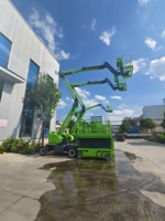 Nacelle élévatrice articulée autopropulsée à batterie, portée 18m, type araignée à chenilles en caoutchouc, remorquable par tracteur