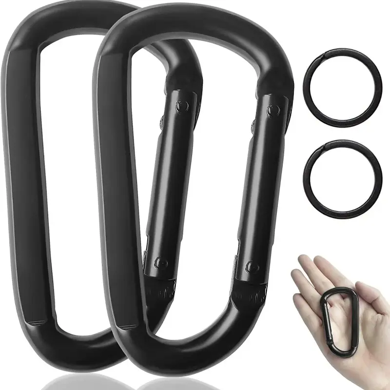 Fabriek Groothandel Hoge Kwaliteit Karabijnhaak Clip Heavy Duty Kleine Karabijnhaak Voor Hangmatten Camping Accessoires Wandelen Sleutelhangers