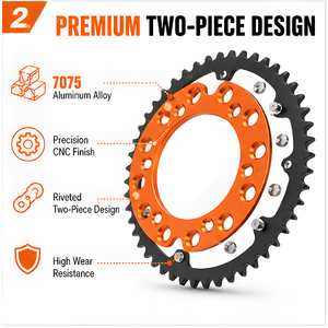 <span class=keywords><strong>Kit</strong></span> de pignon de chaîne arrière de moto 46T 47T 48T pour Ktm Sx <span class=keywords><strong>Sxf</strong></span> Xcf Xcw Exc Excf 125 200 <span class=keywords><strong>250</strong></span> 300 350 450 TE FE 150 <span class=keywords><strong>250</strong></span> 23-24 - Product Image 4
