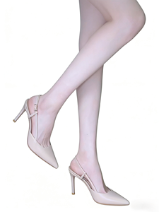 <span class=keywords><strong>Sandales</strong></span> d'été polyvalentes à talons hauts pour femmes, bout pointu, en cuir verni, à contrefort ouvert, semelle intermédiaire en PU, tendance mode - Product Image 2