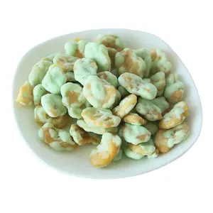 Snack di fave al gusto di Wasabi di colore verde