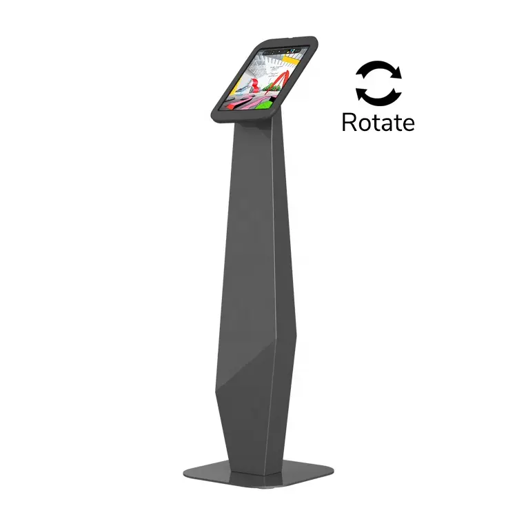 לוח אוניברסלי מעמד עבור ipad kiosk מתכת אלגנטי אנטי גניבה סיבוב מחזיק נעילה עבור תערוכות חנויות מלונות שדות תעופה