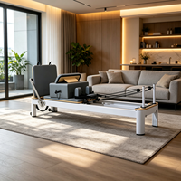 Reformer Blanco para Yoga y Pilates Fusion, para Clases Combinadas de Flexibilidad y Fuerza, Reformers de Pilates