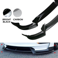 Alerón Delantero con Aspecto de Fibra de Carbono para Tesla Model 3 2019-2022, Divisor de ABS con Revestimiento Resistente a Arañazos, Moderno y Elegante